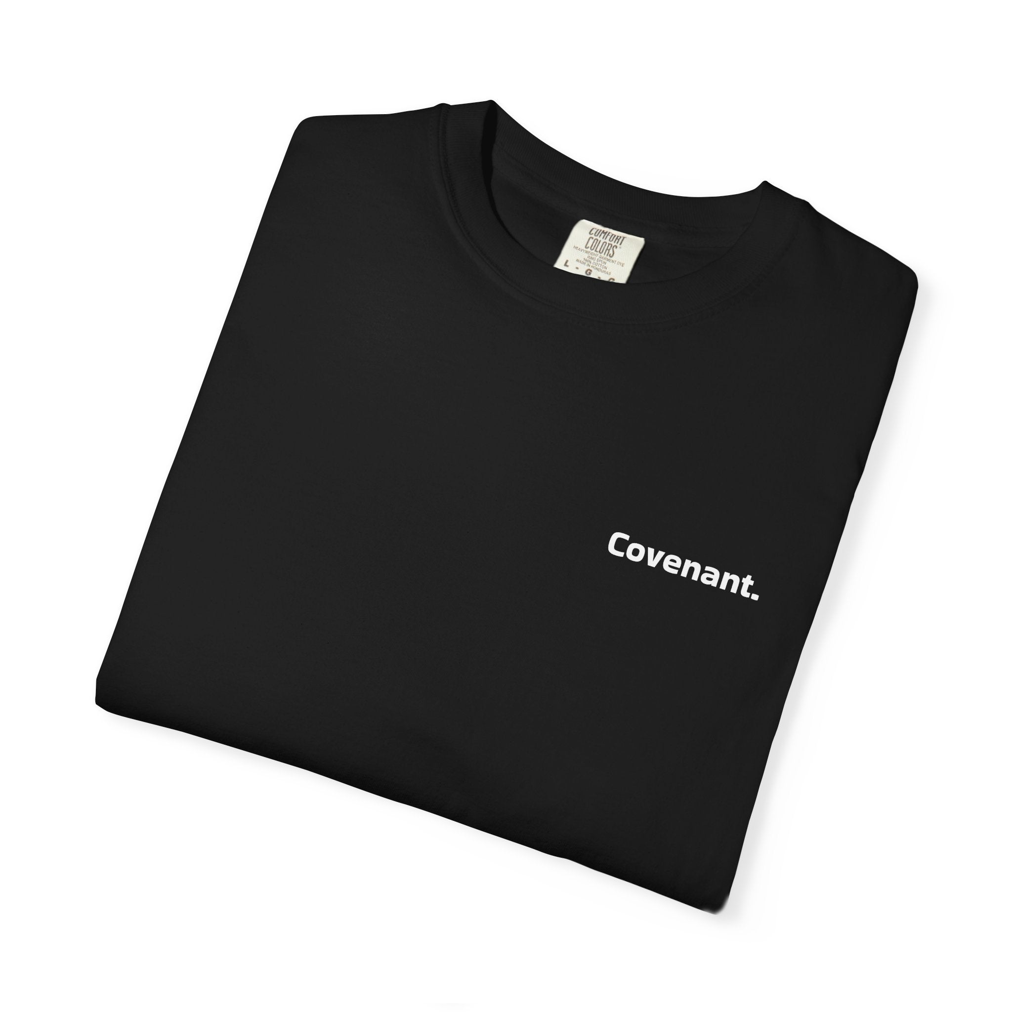 Covenant. Chest Logo T-Shirt — Minimalist Religious Graphic Tee