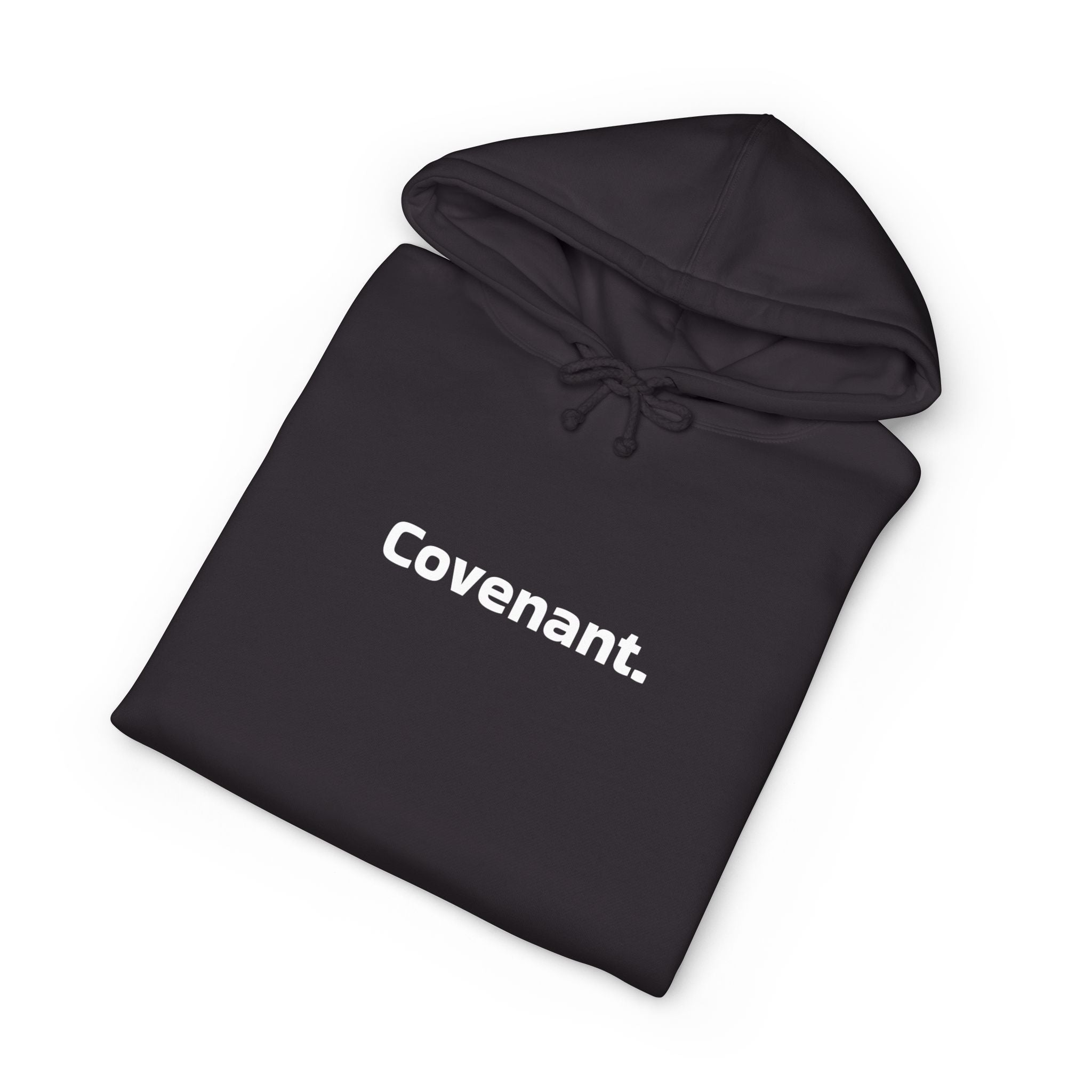 Covenant. Hoodie — Minimalist Text Pullover for Faith & Community