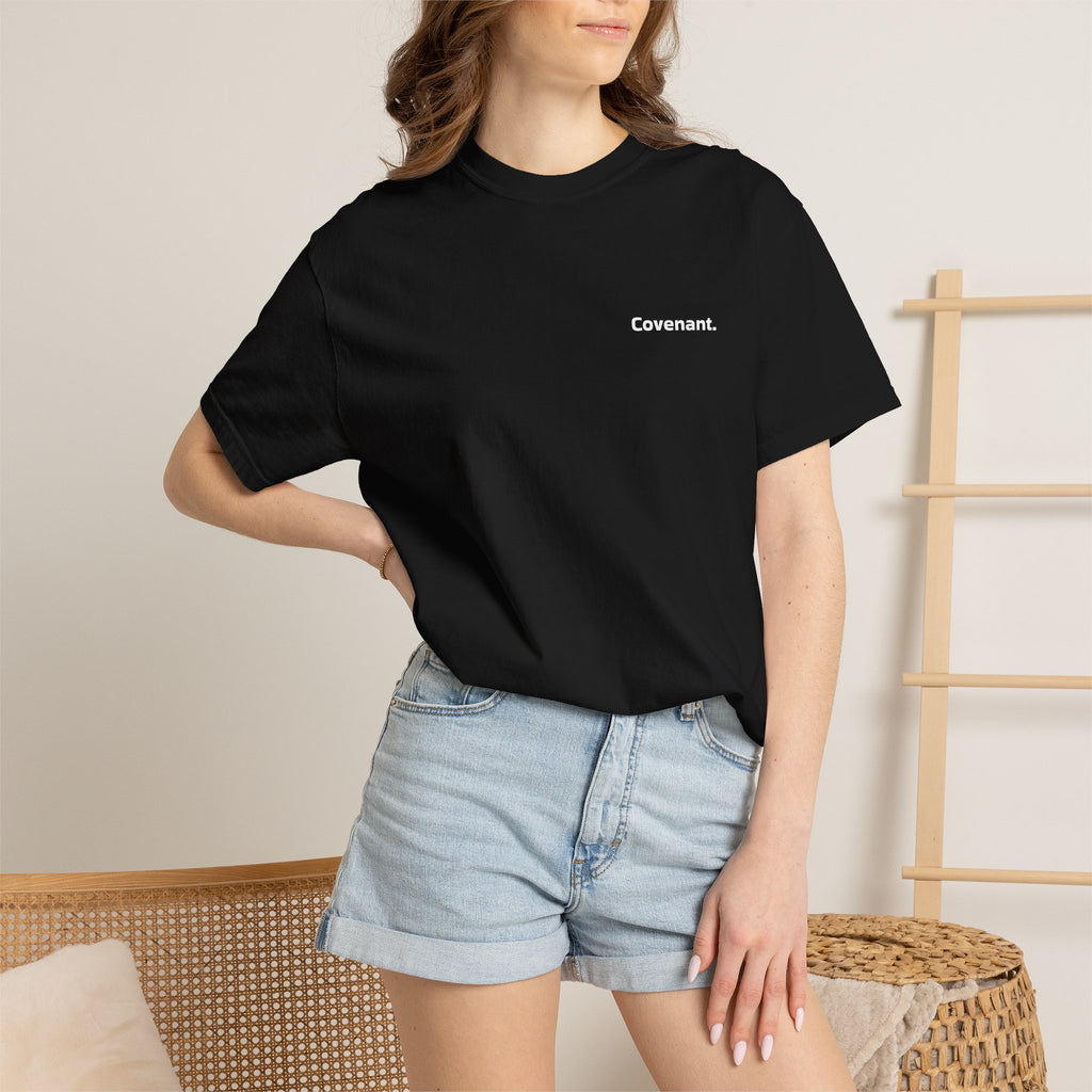 Covenant. Chest Logo T-Shirt — Minimalist Religious Graphic Tee