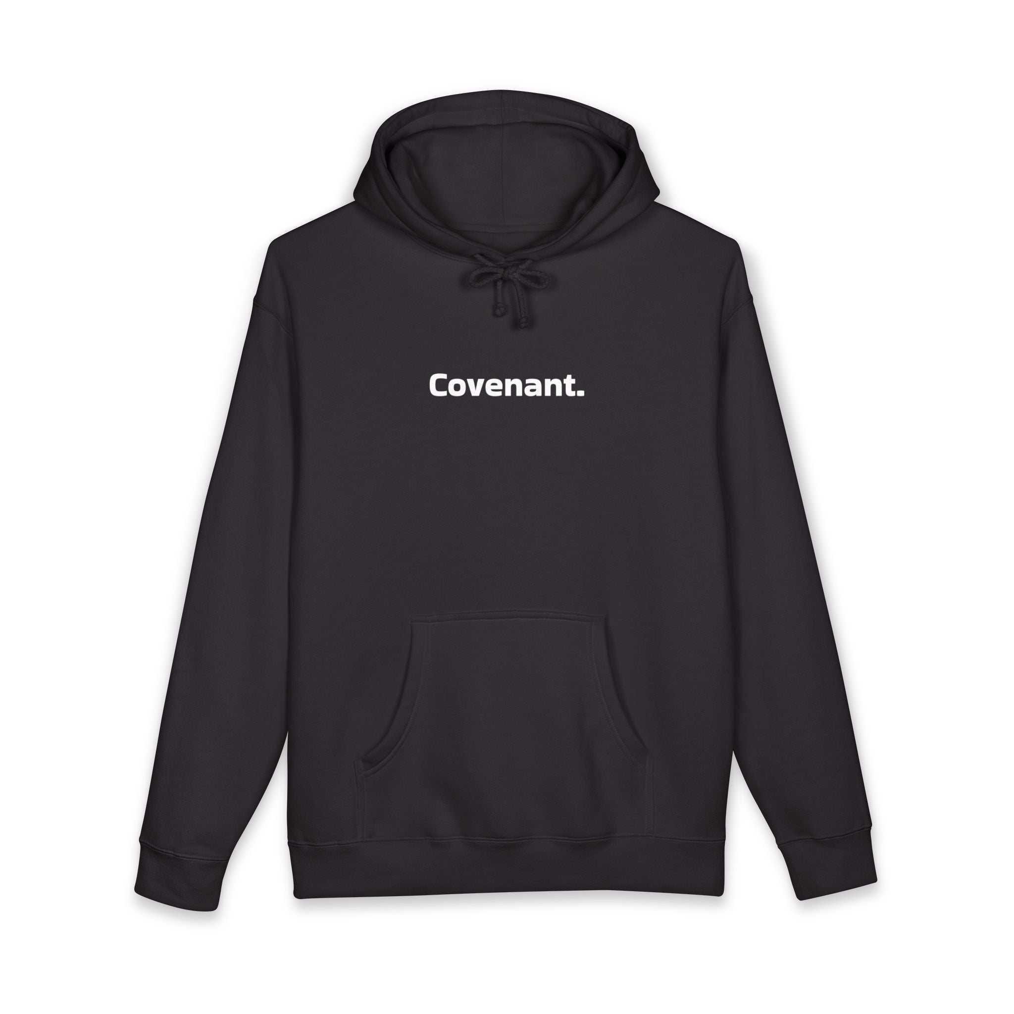 Covenant. Hoodie — Minimalist Text Pullover for Faith & Community